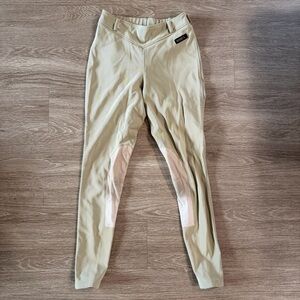 Kerrits beige riding Breeches tan stretch sz L